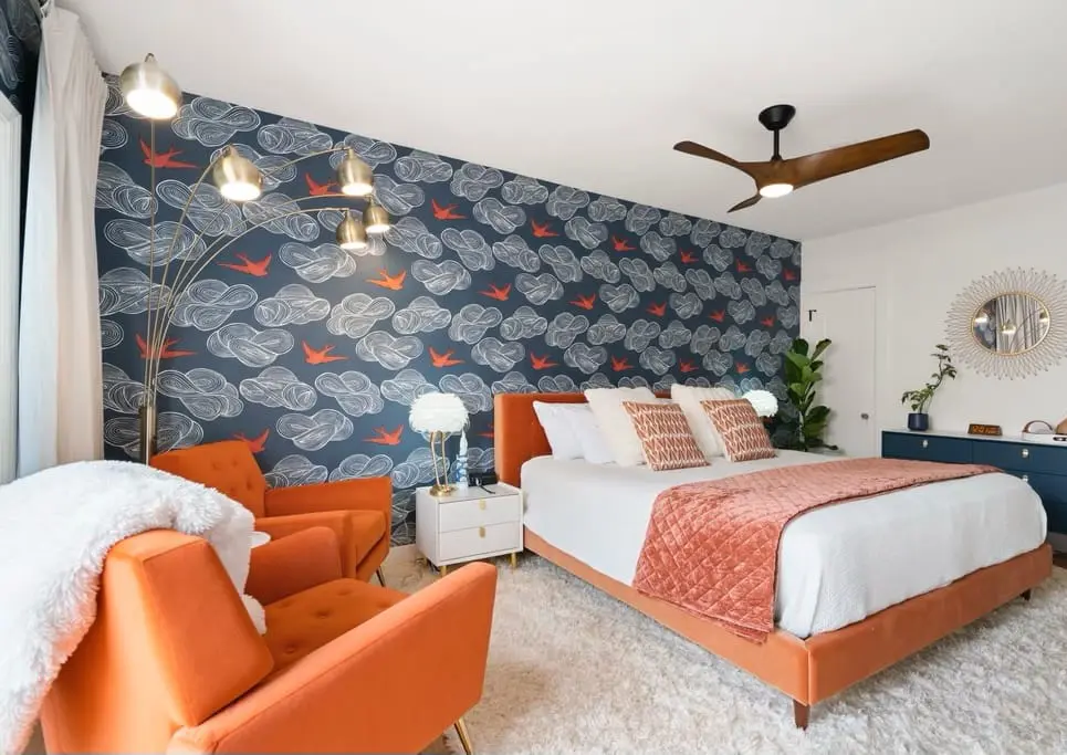 Wallpaper installation in Cardiff by the Sea, CA