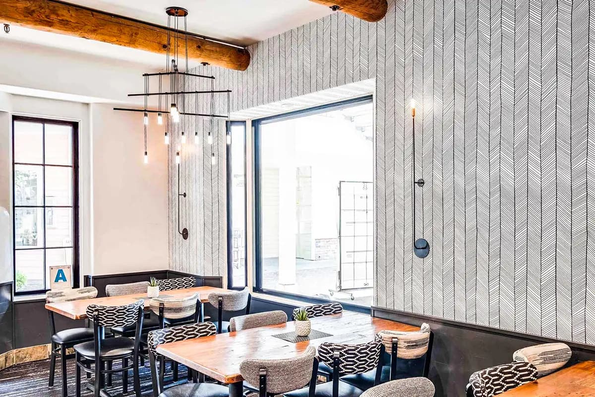 Commercial wallpaper project in San Diego County