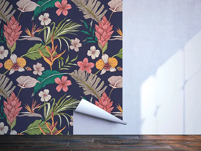 Peel-and-Stick Wallpaper Installation