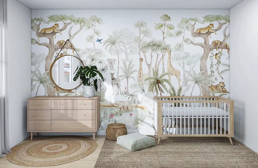 Baby Room / Nursery Wallpaper Installation