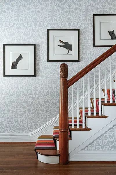 Staircase Wallpaper Installation