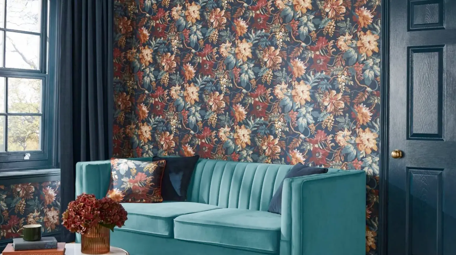 Textile wallpaper installation in San Diego