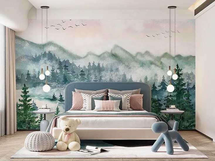 Mural Wallpaper Installation in Fallbrook, CA